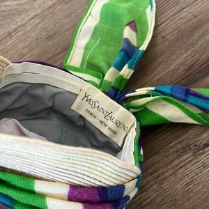 Vintage 1960s Yves Saint Laurent Headscarf MOD Rare scarf hat